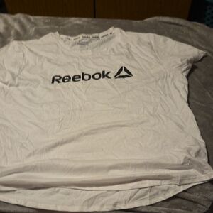 Reebok White Tee with Black Logo